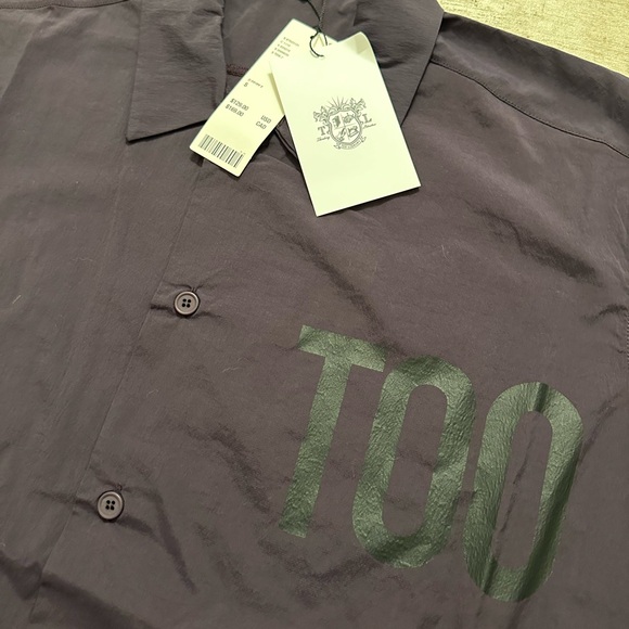 NWT "TOO BAD" collared shirt by Tee Library - Picture 12 of 14